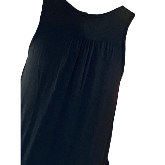 Preppy XXI Womens M Black Viscose Sequined Silver/Black Trim Bottom Sheath Dress - Picture 6 of 12